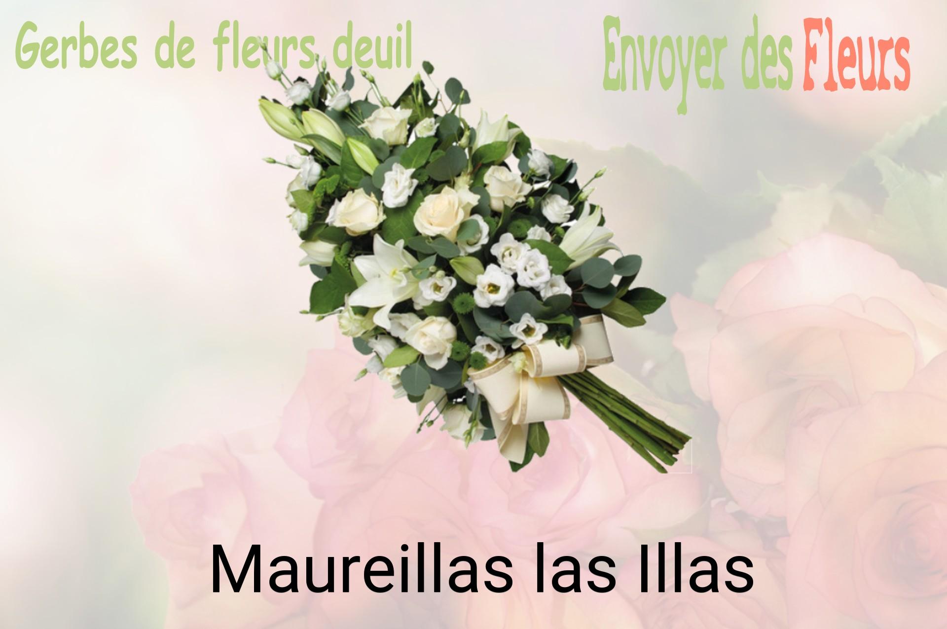 Gerbe de fleurs de deuil livrée à Maureillas-las-Illas
